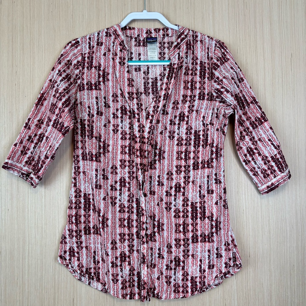 Patagonia Sedum Pullover Tunic Organic Cotton Women's Size 8 Cover Up - Picture 1 of 5